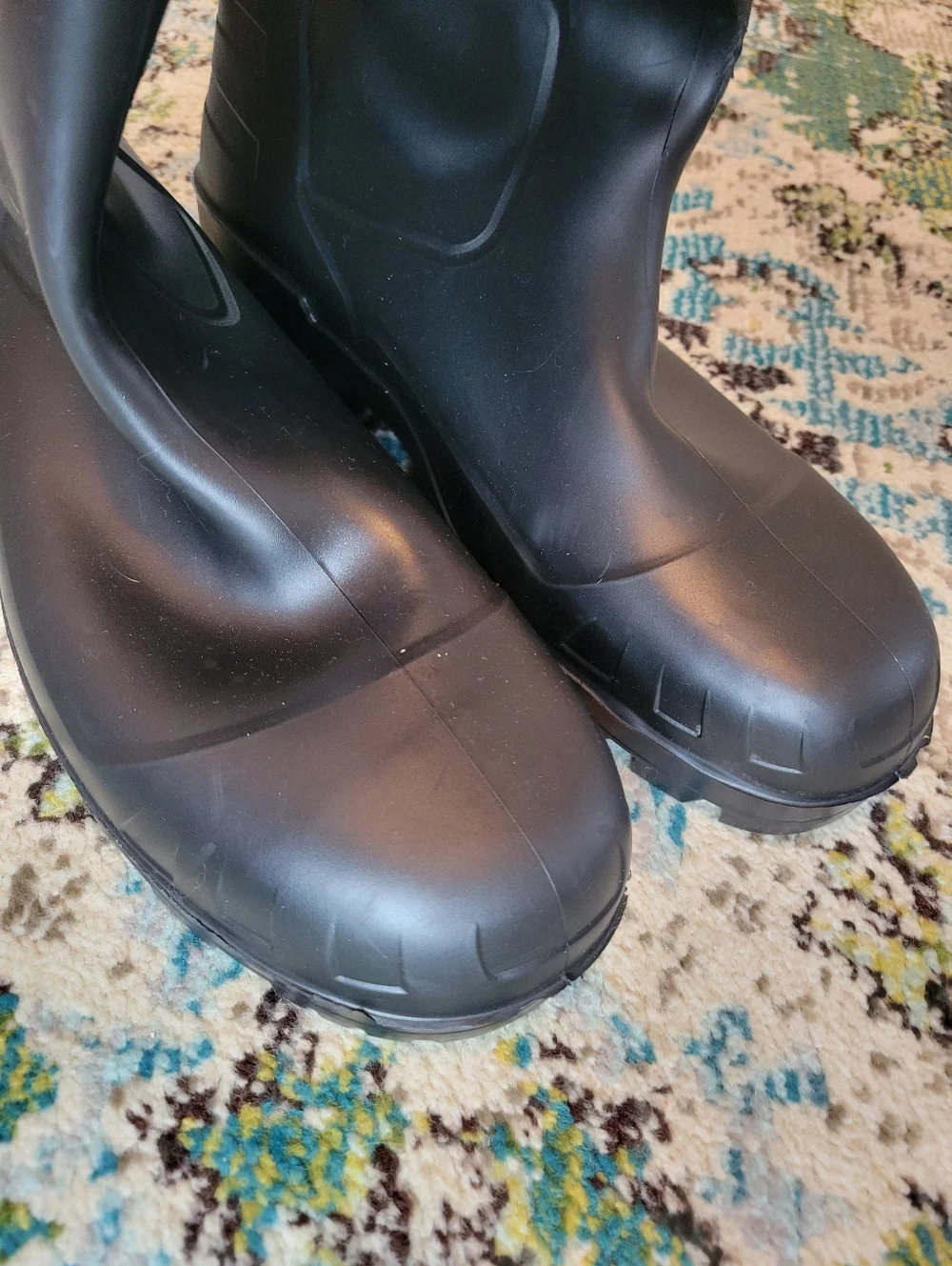 Dunlop Black‎ Chesapeake Steel Toe PVC Rubber Pull On Work Boots, Size Mens 15